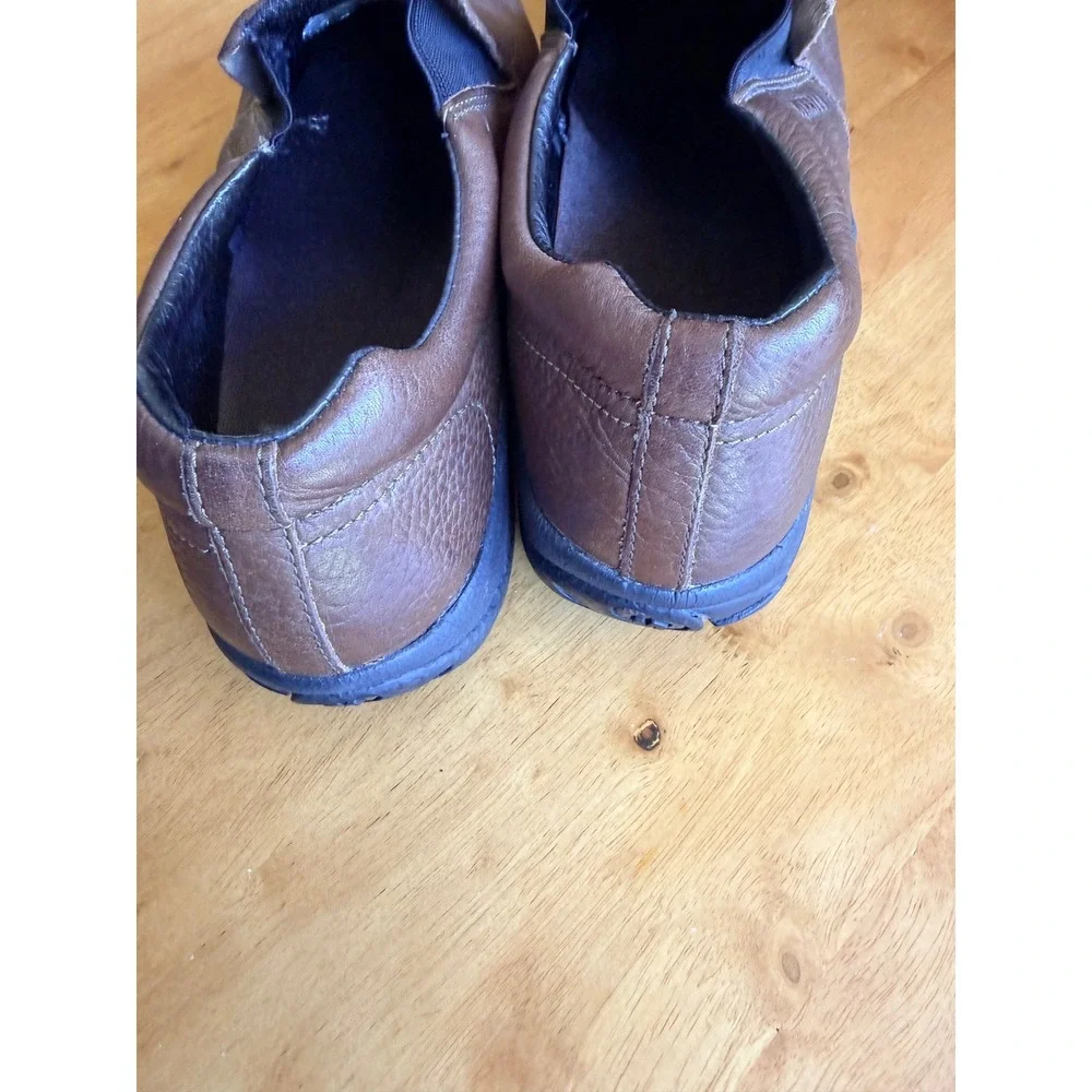 Merrell Jungle Moc Brown Leather Slip On Casual Walking Shoes Mens 10.5 J63863